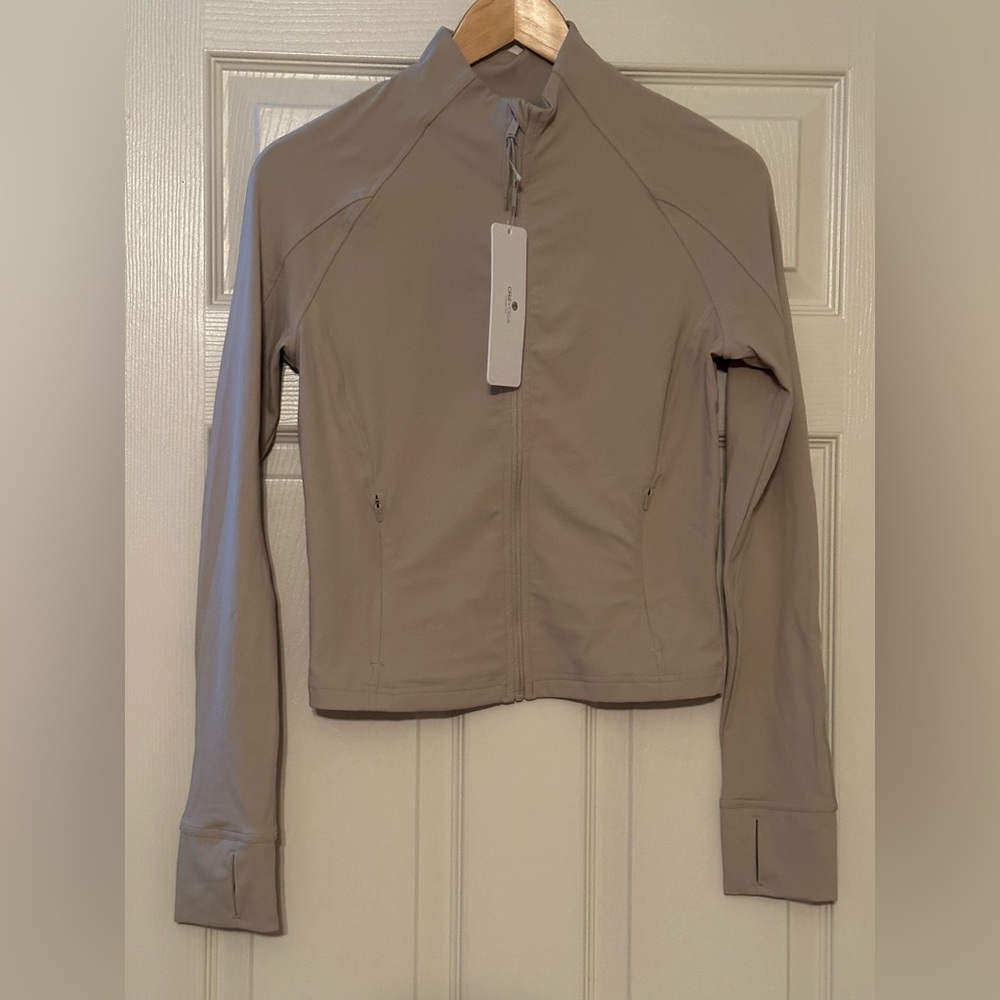 CRZ Yoga Zip-Up Women's Crop Jacket NWT